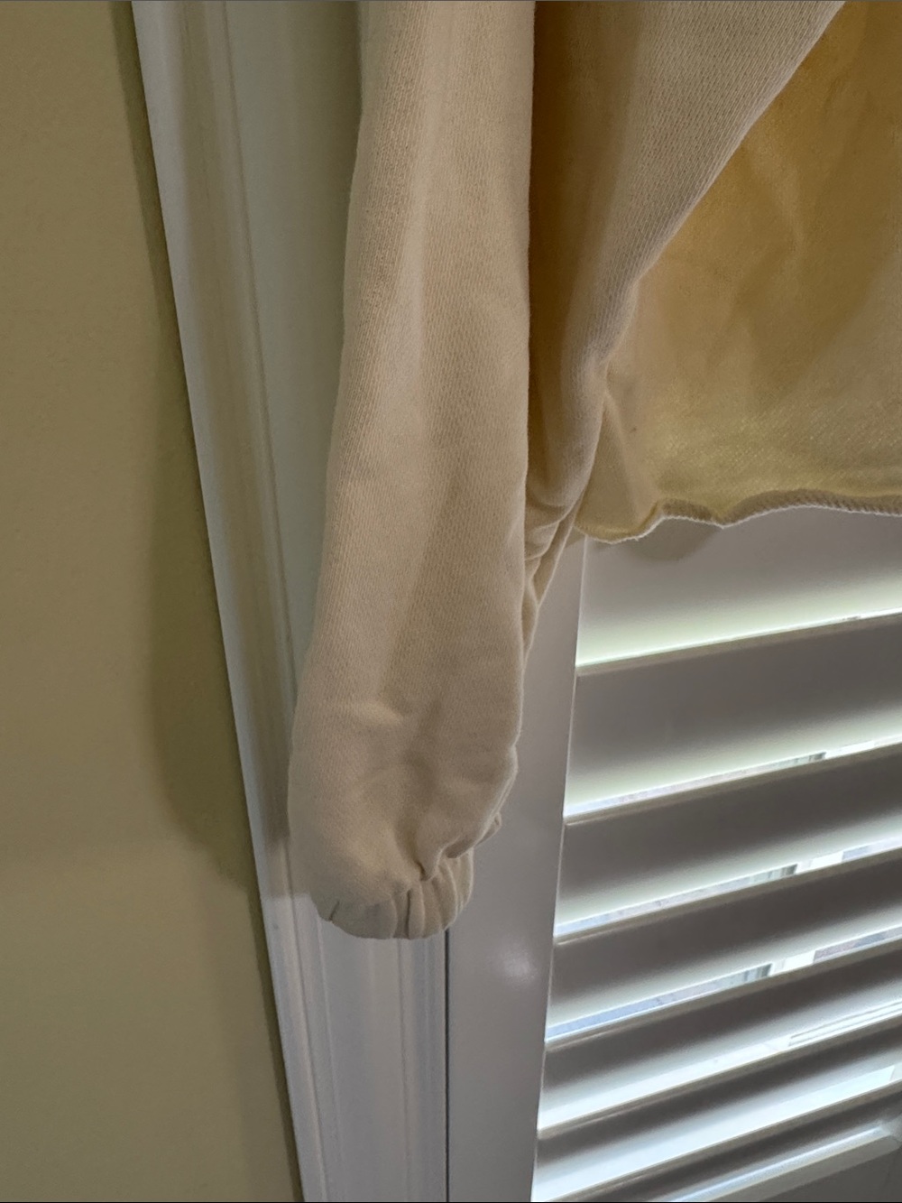 Nike Cream Crewneck Sweatshirt with Subtle Reflective Swoosh Circle - Picture 3 of 7
